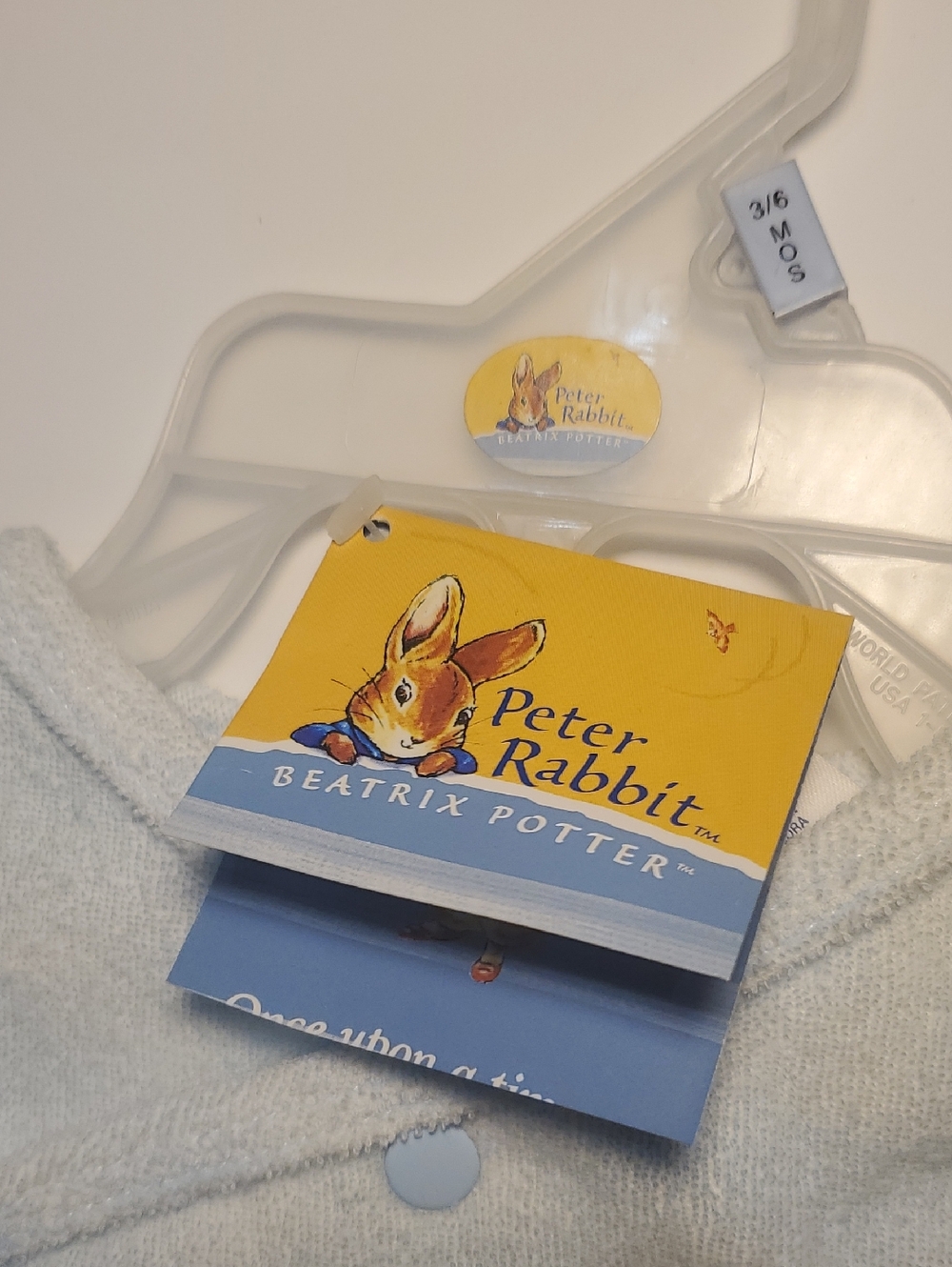 Peter Rabbit Baby Kids Matching Set in Light Blue - Picture 2 of 6